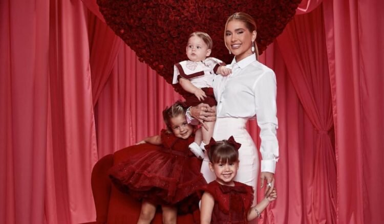 Virginia, Maria Alice, Maria Flor e José Leonardo - Reprodução Instagram