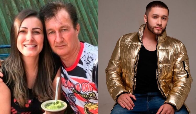 Victor Ferraz, Andressa Urach e Carlos Alberto Urach - Reprodução Instagram