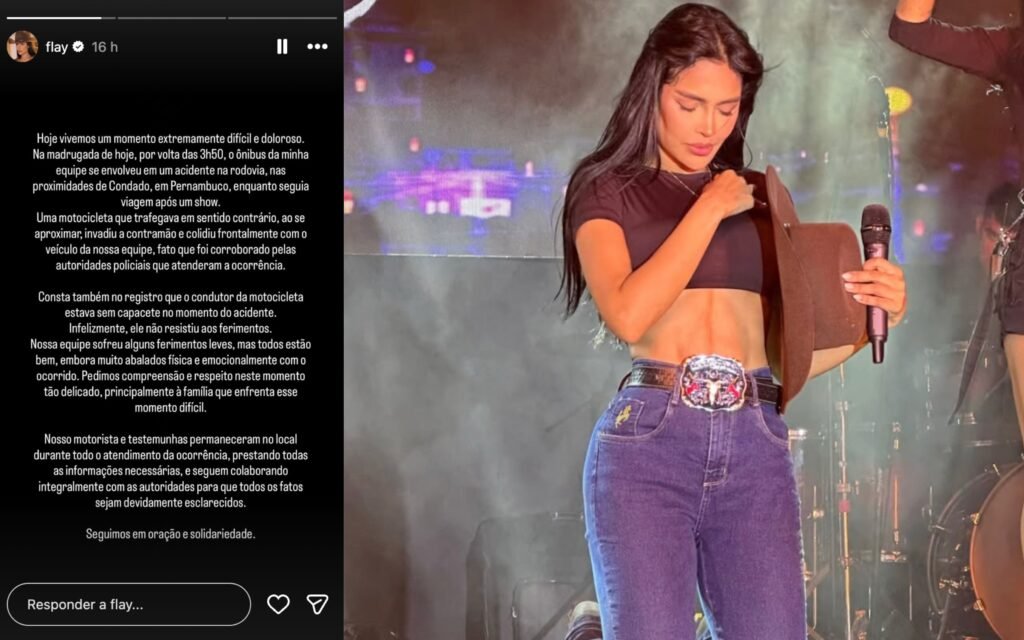 Flay comunicado - Reprodução Instagram